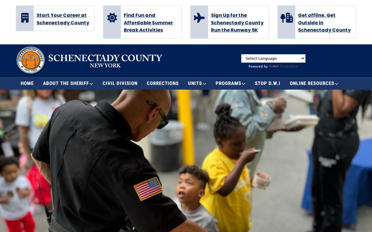 Schenectady County arrest booking and correctional facility information