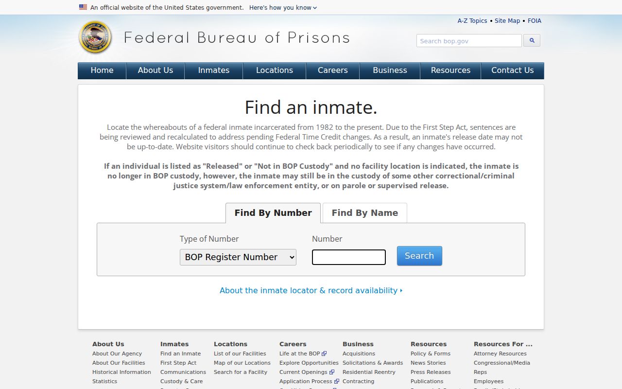 Schenectady County criminal history and federal BOP inmate locator